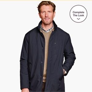 Johnston & Murphy Dark Blue Lightweight Jacket (Upton Coat)